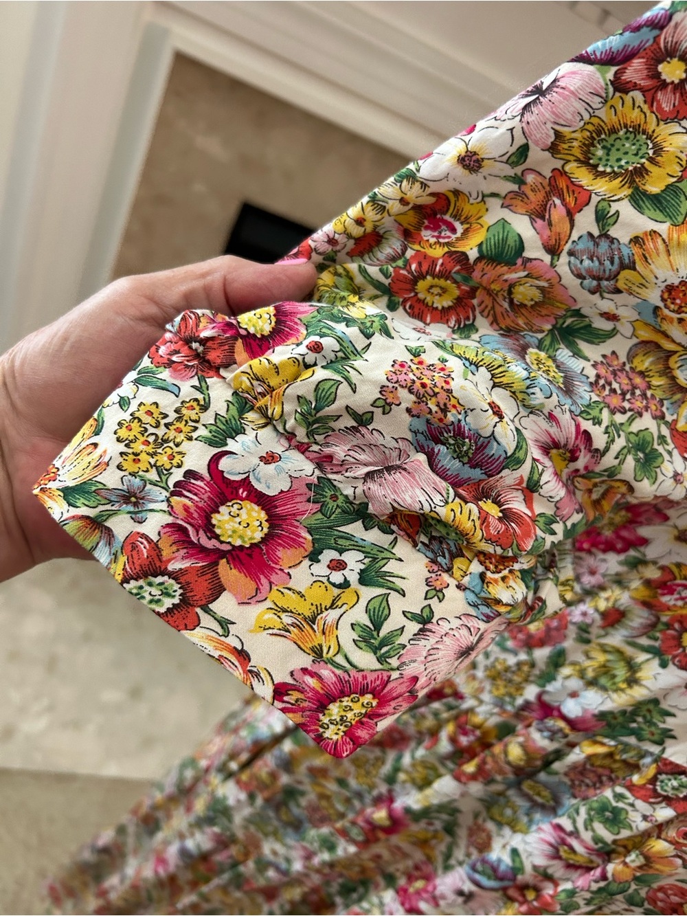 NATURAL LIFE Floral Midi Dress in Pink, Yellow & Green - Picture 4 of 10